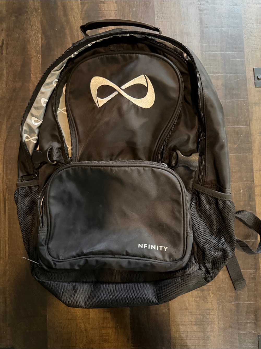 NFINITY Backpack with White Logo - cheerleader strong 💪 📣